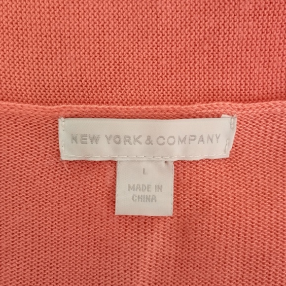 NEW YORK & COMPANY Peach Cardigan - Picture 7 of 7